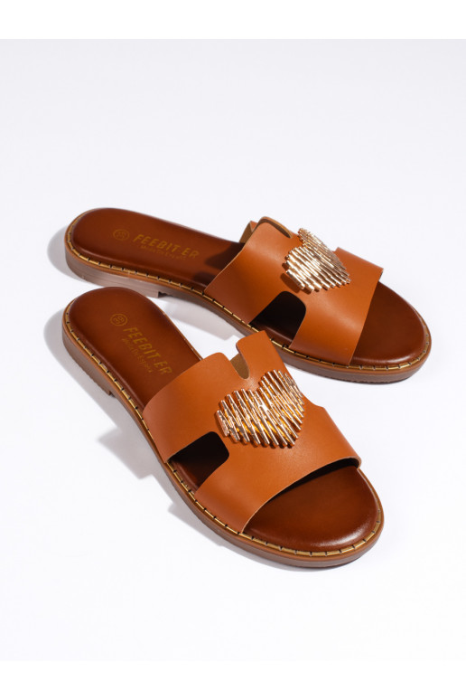 rudos spalvos  Šlepetės  ze m m rudos spalvos  Šlepetės  ze m m