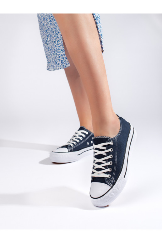 tamsiai mėlynos spalvos Moteriški batai