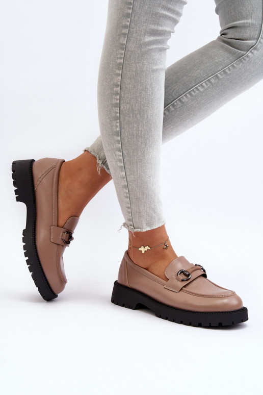 Mokasinai smėlio spalvos Ledda