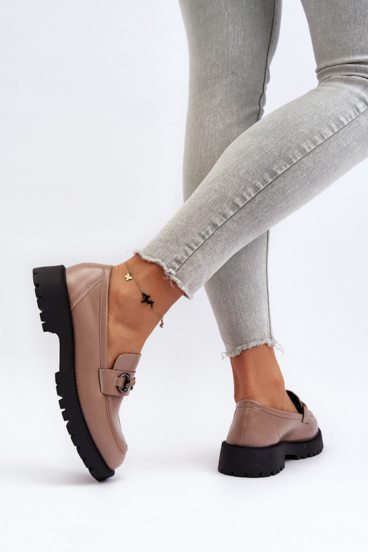 Mokasinai smėlio spalvos Ledda