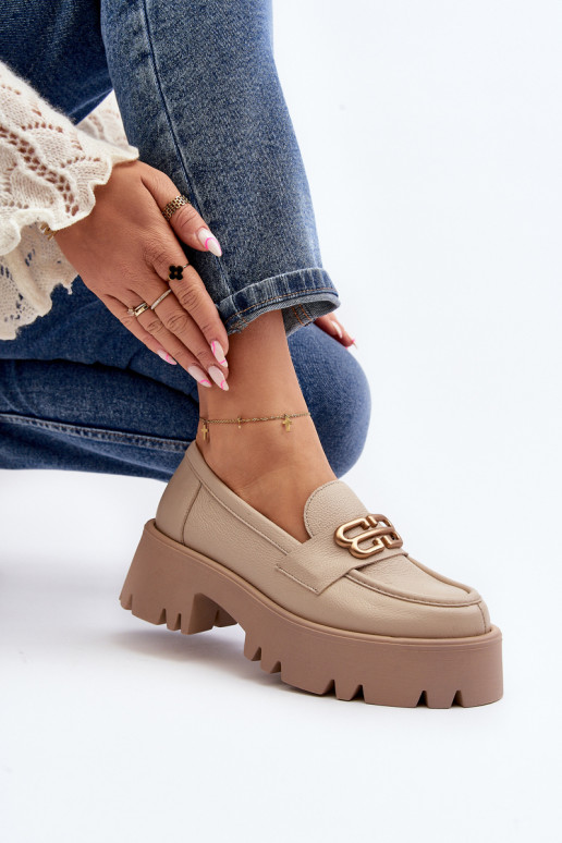 Zazoo mokasinai smėlio spalvos Zazoo mokasinai smėlio spalvos