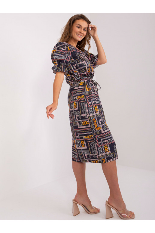 Laisvalaikio suknelė su raštais