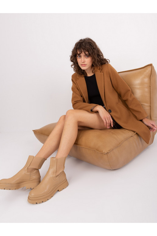 Klasikinis paltas rudos spalvos