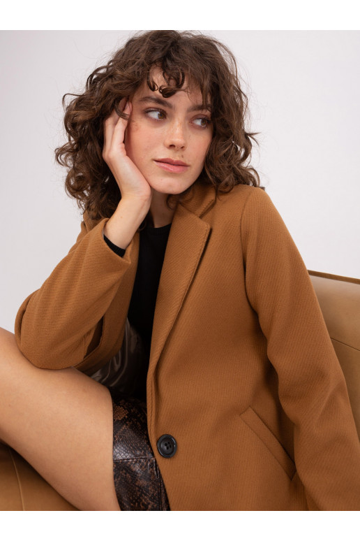 Klasikinis paltas rudos spalvos