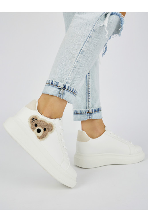 baltos spalvos  sportiniai batai su meškučiais