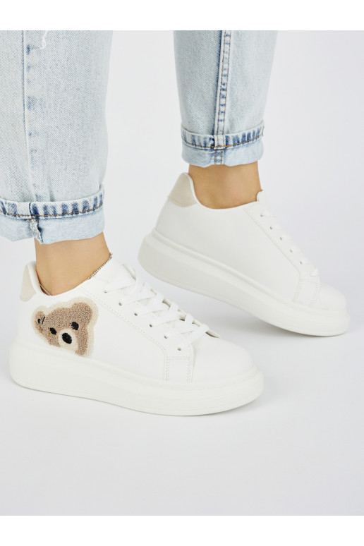 baltos spalvos  sportiniai batai su meškučiais