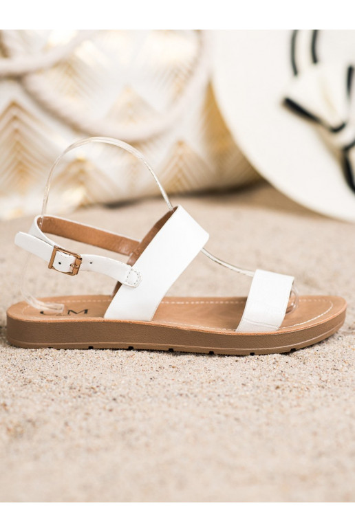  baltos spalvos sandalai 