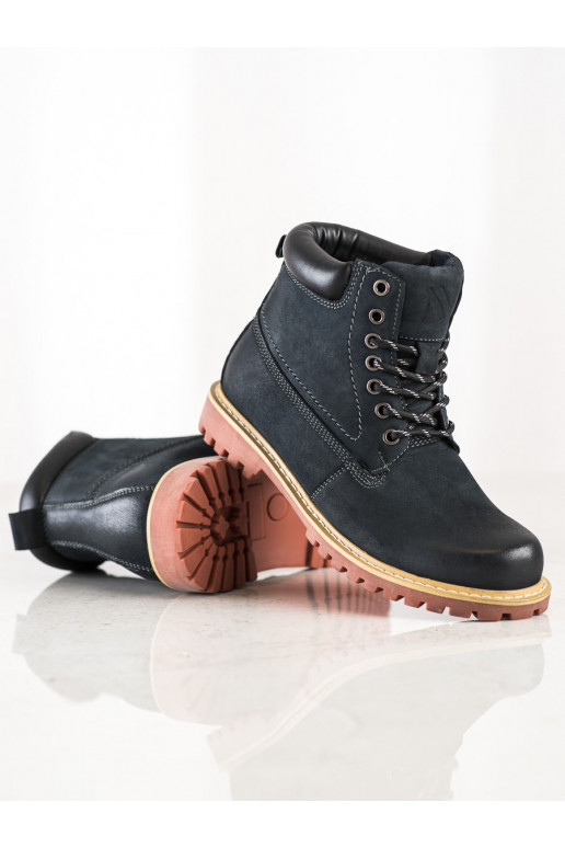 Kasdieniško stiliaus Moteriški batai mėlynos spalvos