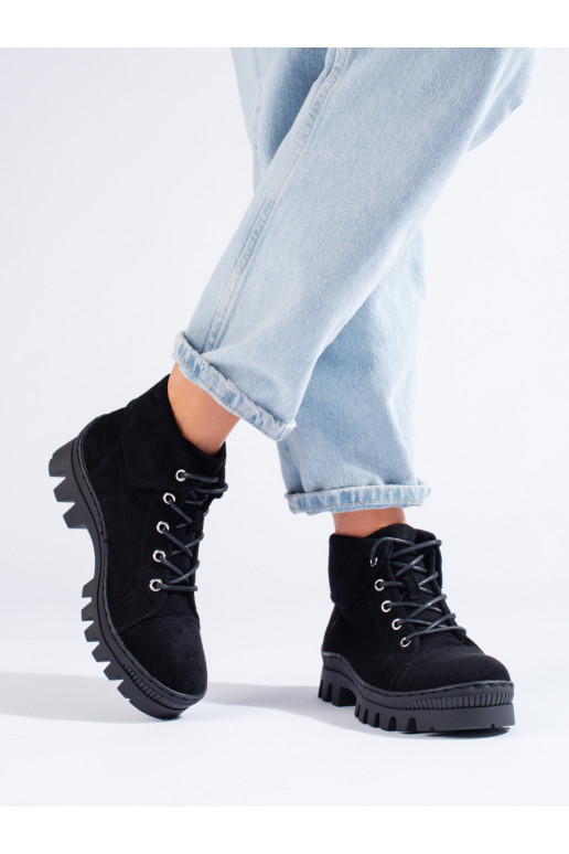 Juodos spalvos Moteriški batai S.Barski