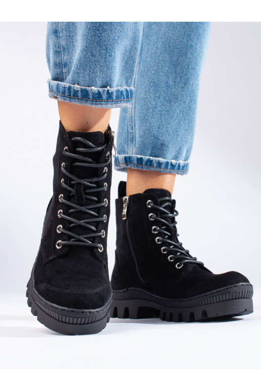 su raišteliais moteriški batai S.Barski su masyviu kulnu