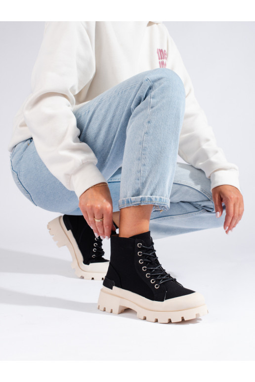 aulinukai su platforma  S.Barski juodos spalvos