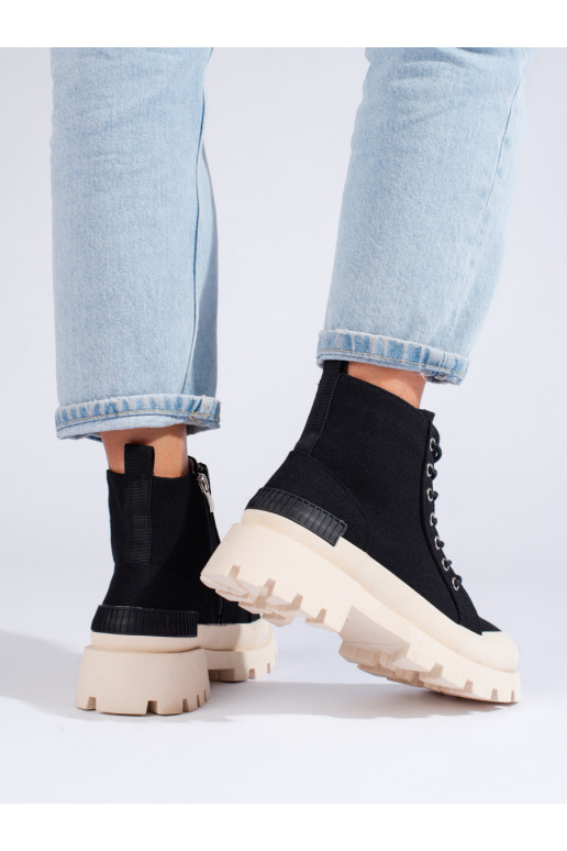 aulinukai su platforma  S.Barski juodos spalvos