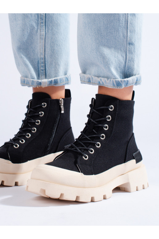 aulinukai su platforma  S.Barski juodos spalvos