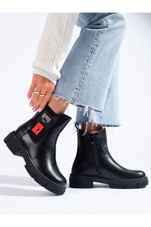 Juodos spalvos Moteriški batai su platforma