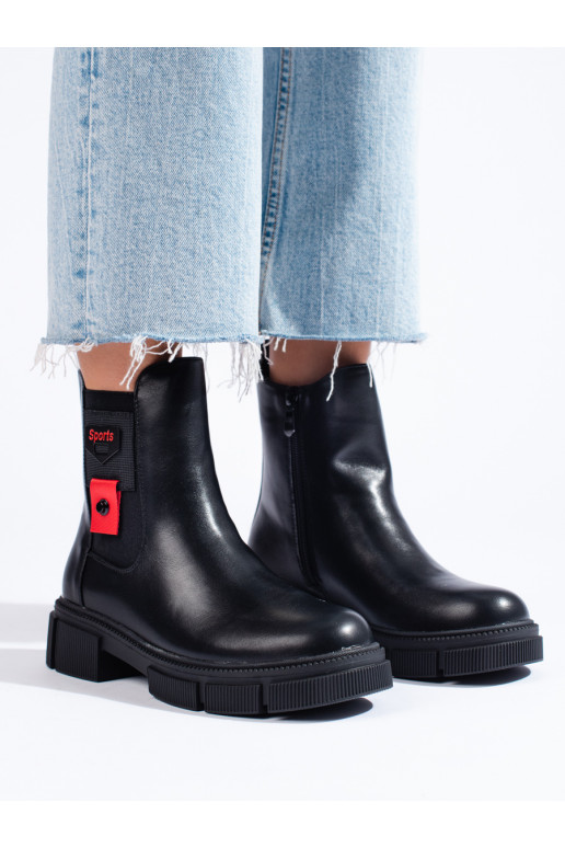 Juodos spalvos Moteriški batai su platforma