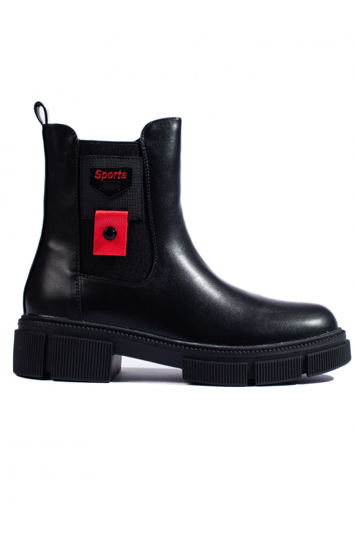 Juodos spalvos Moteriški batai su platforma