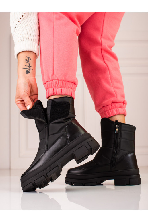 Juodos spalvos Moteriški sniego batai  Sokolski Juodos spalvos Moteriški sniego batai  Sokolski