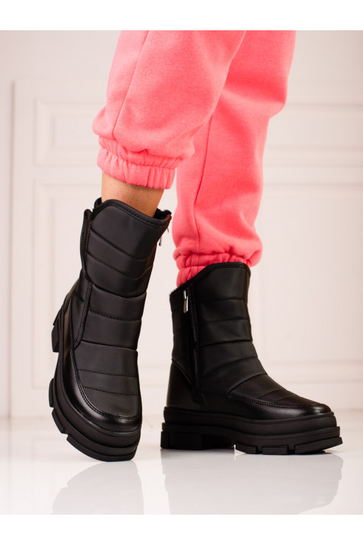 Juodos spalvos Moteriški sniego batai  Sokolski Juodos spalvos Moteriški sniego batai  Sokolski