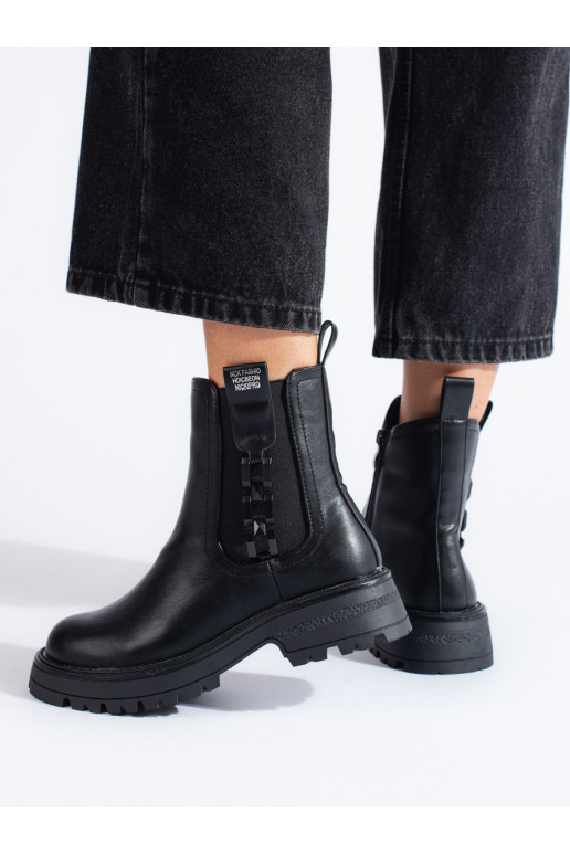 Juodos spalvos Moteriški batai 