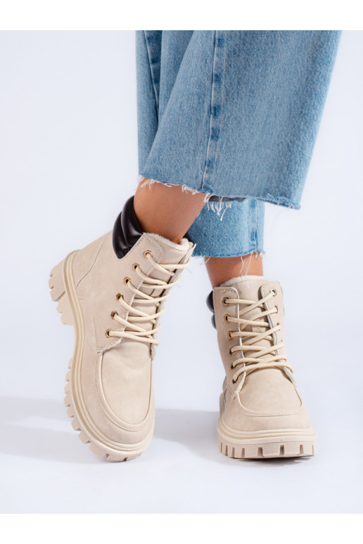 smėlio spalvos aulinukai