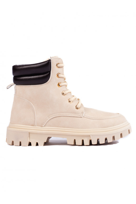 smėlio spalvos aulinukai