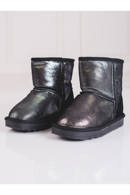 sidabro spalvos  sniego batai 