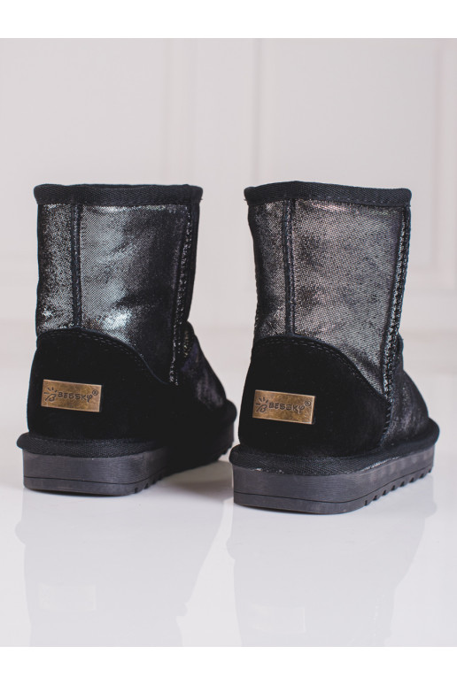 sidabro spalvos  sniego batai 