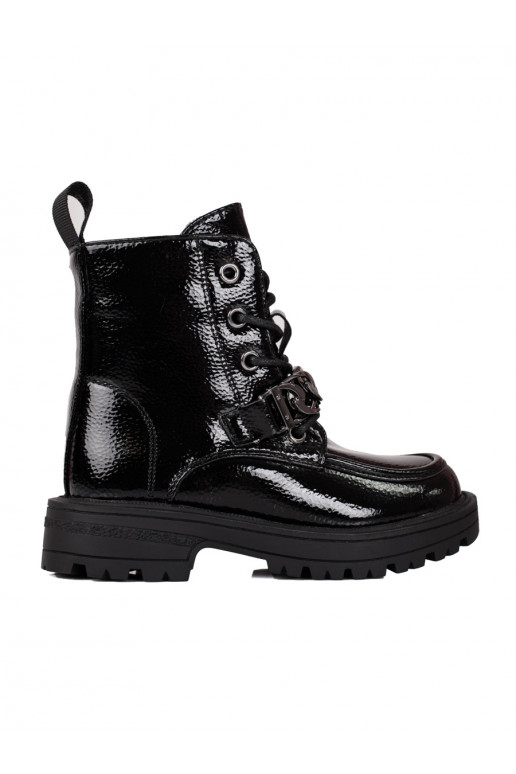 su raišteliais batai  juodos spalvos