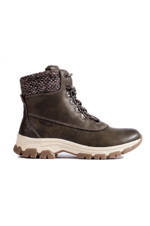 batai  su platforma tamsios žalios spalvos