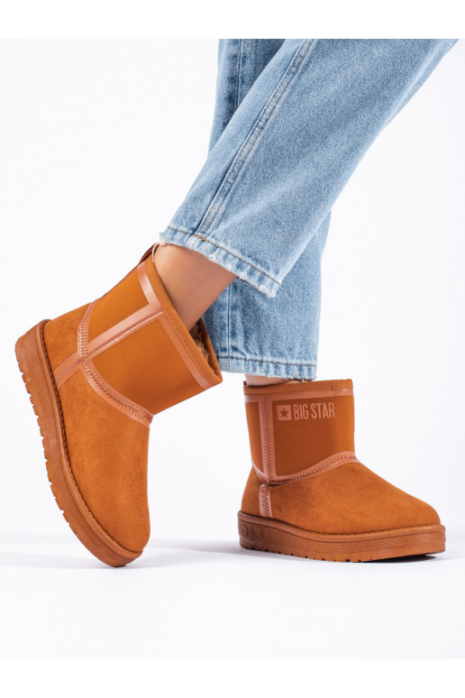rudos spalvos Moteriški sniego batai BIG STAR KK274612B