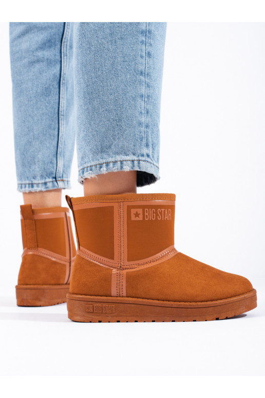rudos spalvos Moteriški sniego batai BIG STAR KK274612B