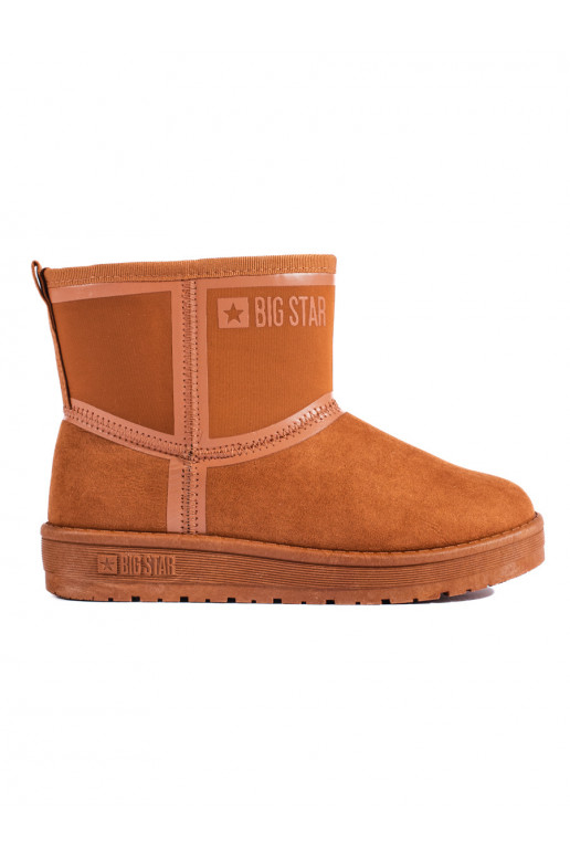 rudos spalvos Moteriški sniego batai BIG STAR KK274612B