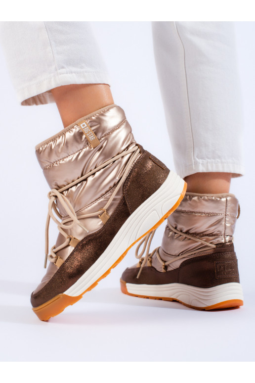 Trumpi aukso spalvos sniego batai BIG STAR KK274276