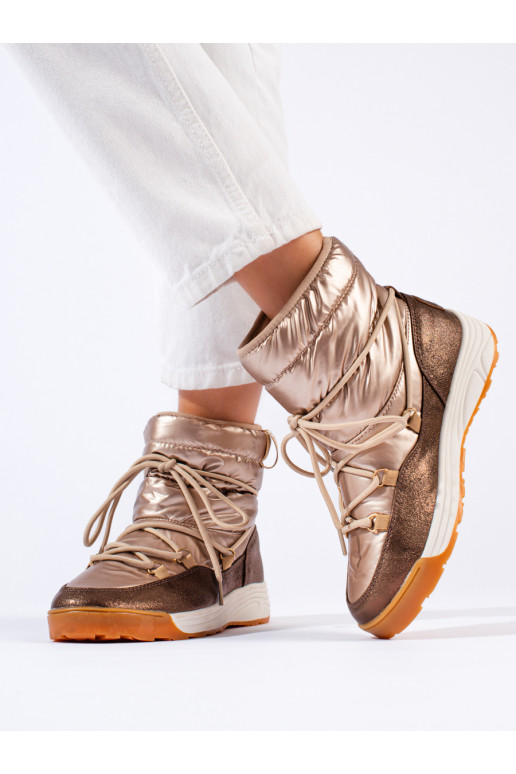 Trumpi aukso spalvos sniego batai BIG STAR KK274276