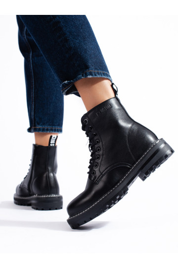 Moteriški aulinukai juodos spalvos su raištukais BIG STAR KK274538 2