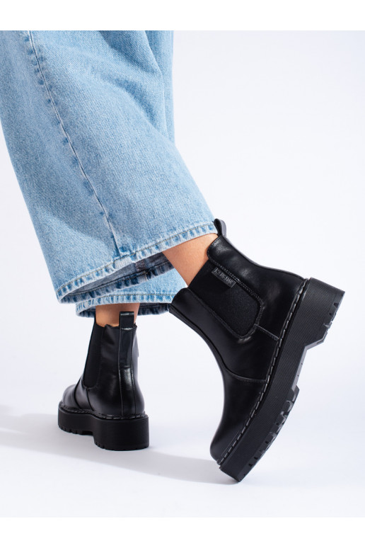 Juodos spalvos Moteriški batai BIG STAR II274101 Juodos spalvos Moteriški batai BIG STAR II274101