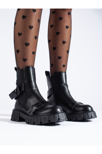 Moteriški batai su platforma juodos spalvos 2