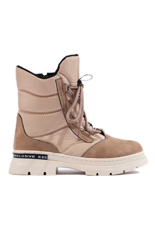 Moteriški sniego batai su raištukais  Moteriški sniego batai su raištukais