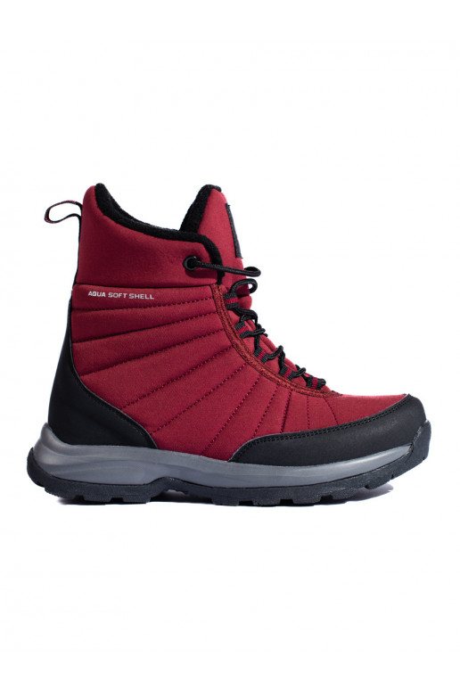 Moteriški sniego batai DK Waterproof bordinės spalvos Moteriški sniego batai DK Waterproof bordinės spalvos