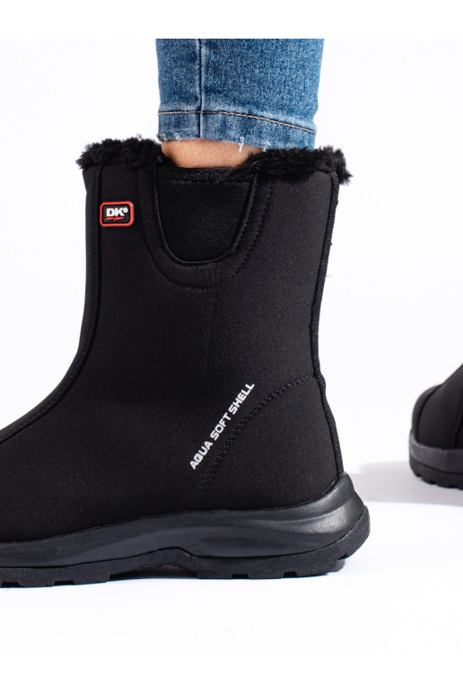 Moteriški sniego batai DK su pašiltinimu  Softshell juodos spalvos Moteriški sniego batai DK su pašiltinimu  Softshell juodos spalvos