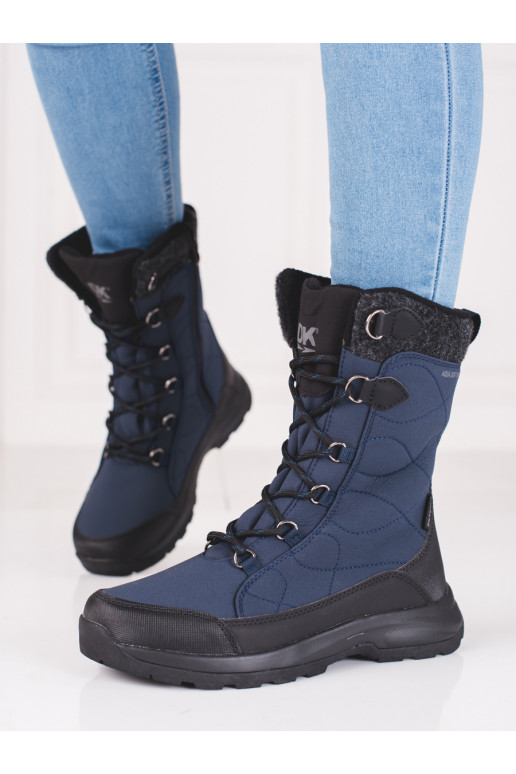 sniego batai su raištukais  DK Softshell mėlynos spalvos