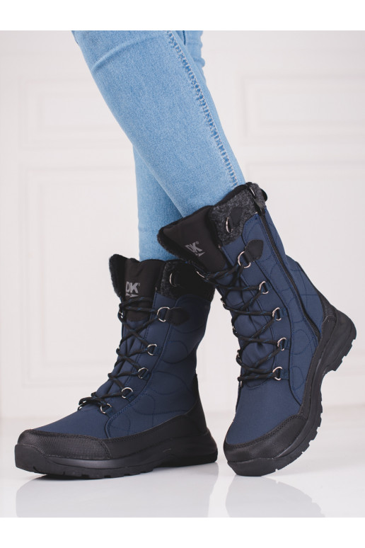 sniego batai su raištukais  DK Softshell mėlynos spalvos