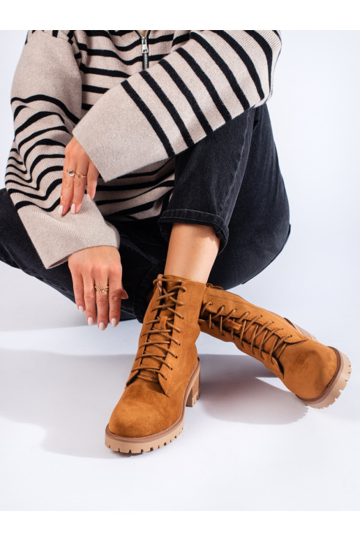 rudos spalvos  moteriški batai rudos spalvos  moteriški batai