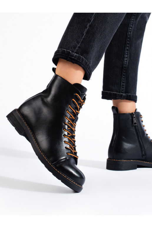 su dirželiais juodos spalvos moteriški aulinukai Vinceza