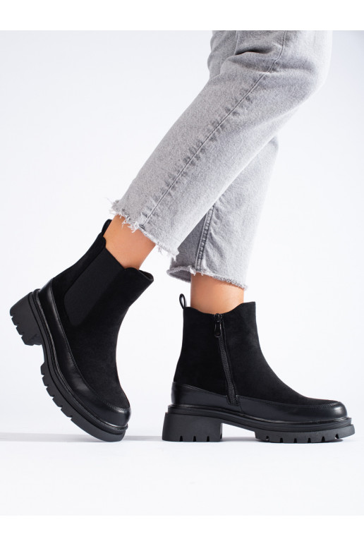 Juodos spalvos iš zomšos batai  Vinceza Juodos spalvos iš zomšos batai  Vinceza