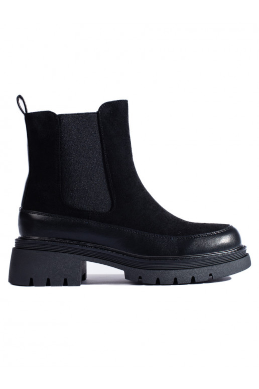 Juodos spalvos iš zomšos batai  Vinceza Juodos spalvos iš zomšos batai  Vinceza
