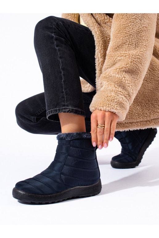 tamsiai mėlynos spalvos Moteriški sniego batai  Potocki