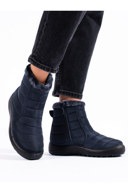 tamsiai mėlynos spalvos Moteriški sniego batai  Potocki