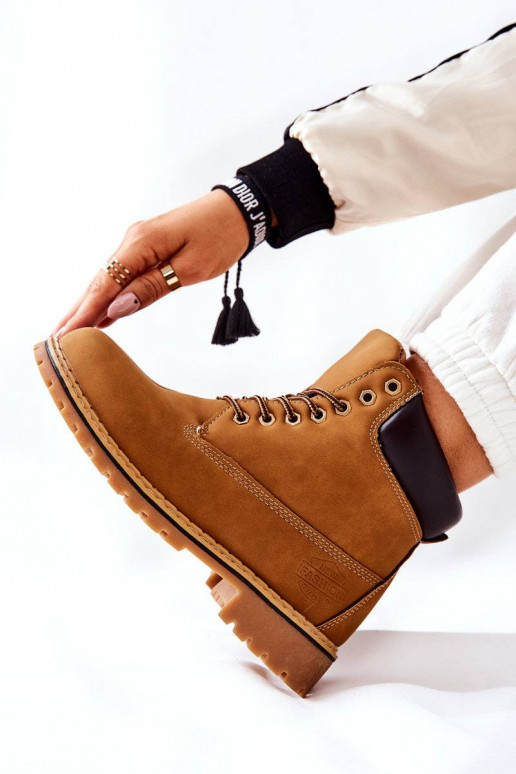 Batai pašiltinti smėlio spalvos Crush