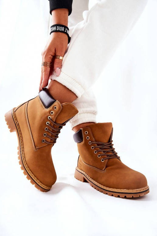 Batai pašiltinti smėlio spalvos Crush